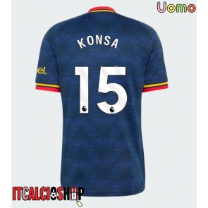 Arsenal Ezri Konsa #15 Seconda Maglia 2026-27 Manica Corta Arsenal Ezri Konsa #15 Seconda Maglia 2026-27 Manica Corta